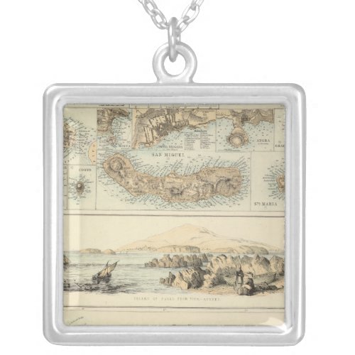 Portuguese Islands in the Atlantic Ocean Silver Plated Necklace