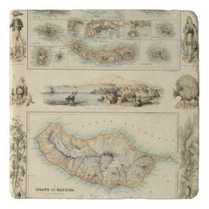 Portuguese Islands in the Atlantic Ocean Trivet