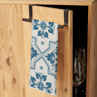 Portuguese Kitchen Towels,Mediterranean Blue White Kitchen Towel