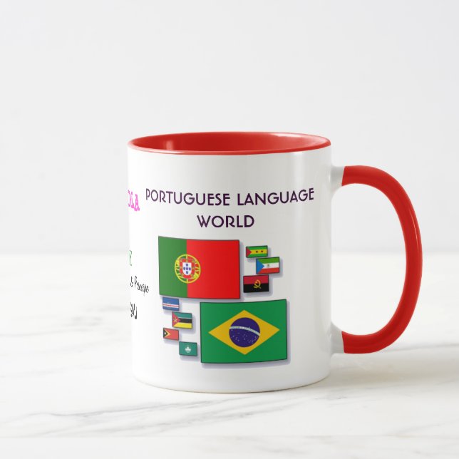 Portuguese Language World Mug (Right)