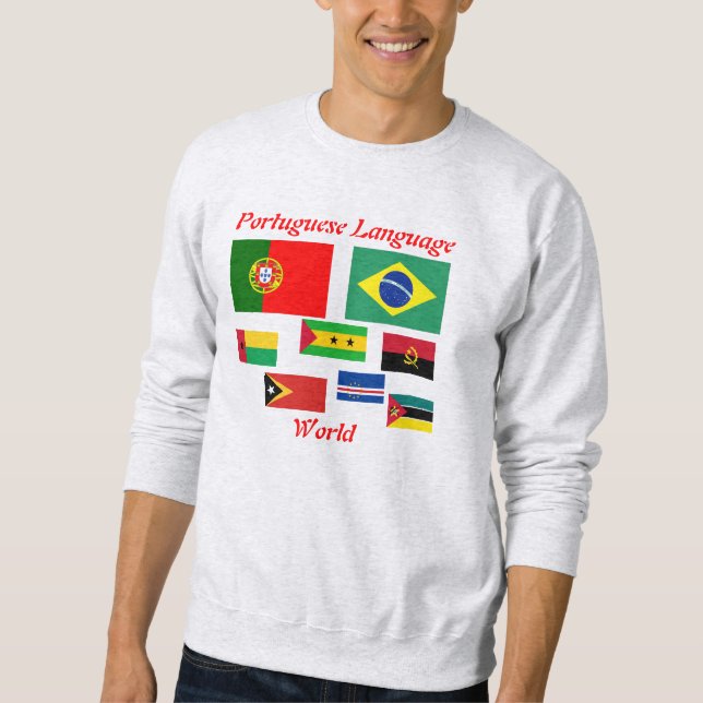 Portuguese Language World Sweatshirt (Front)