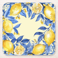 Portuguese Lemons on Blue