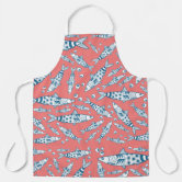 Black cat icon and moon phase Adjustable Apron