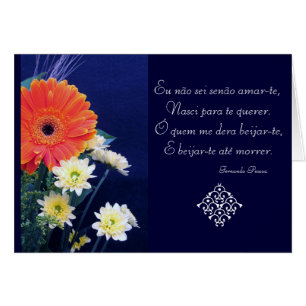 Portuguese: Love poem São Valentim Cards