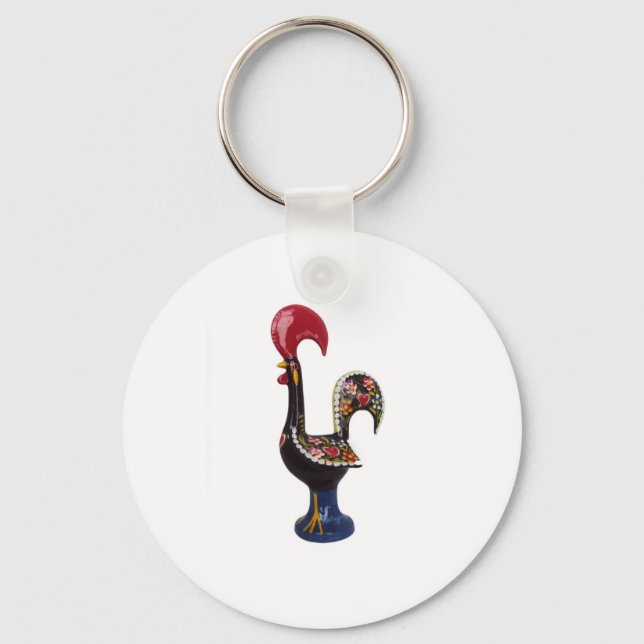 Portuguese Lucky Rooster Keychain (Front)
