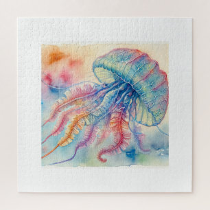 Portuguese Man O War 180724AREF118 - Watercolor Jigsaw Puzzle