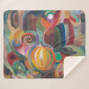 Portuguese Market Sonia Delaunay-Terk Sherpa Blanket