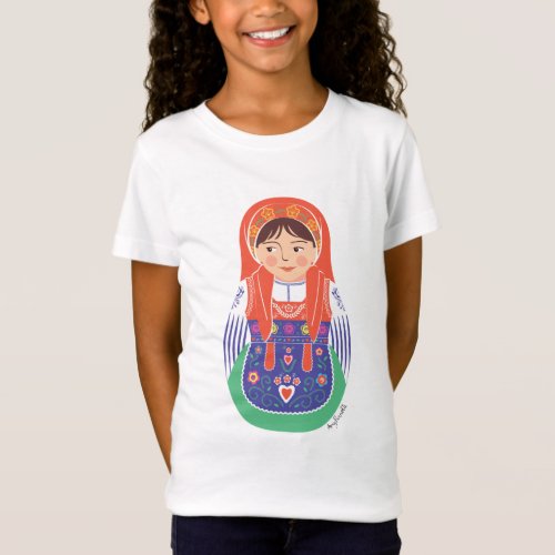 Portuguese Matryoshka Girls T_Shirt