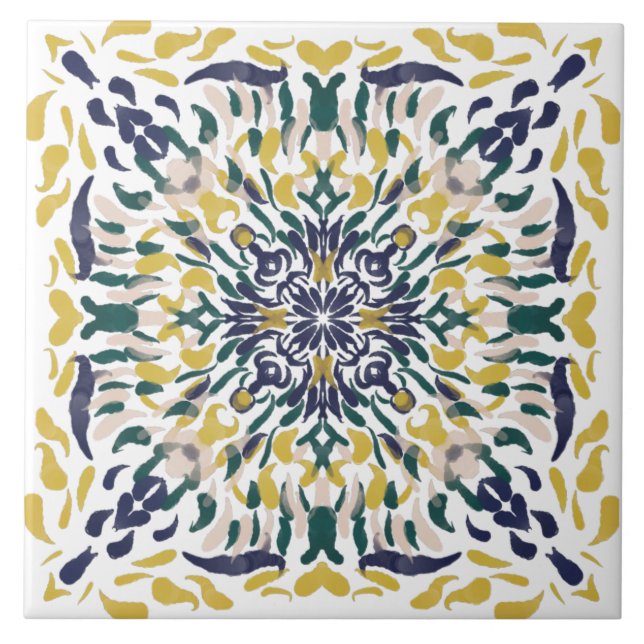 Portuguese Mediterranean Ceramic Tile (Front)