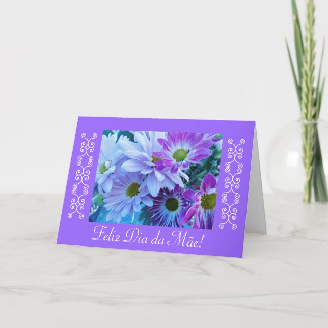Portuguese: Mother-Margaridas Day/ Mom's b-day Card (Front)