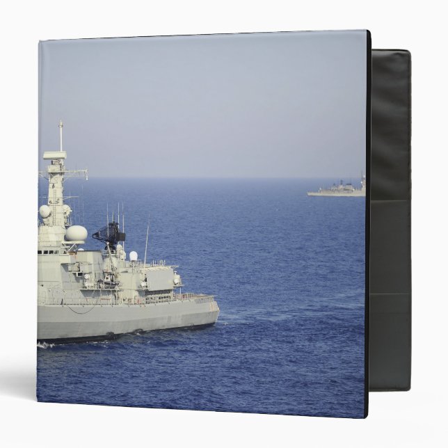 Portuguese navy frigate NRP Bartolomeu Dias 3 Ring Binder (Front/Inside)
