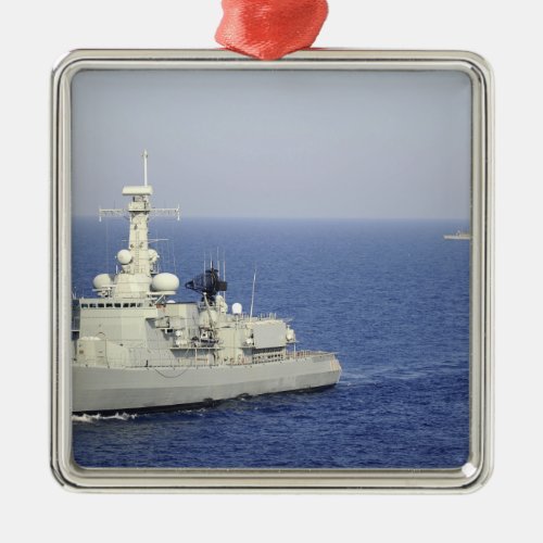 Portuguese navy frigate NRP Bartolomeu Dias Metal Ornament