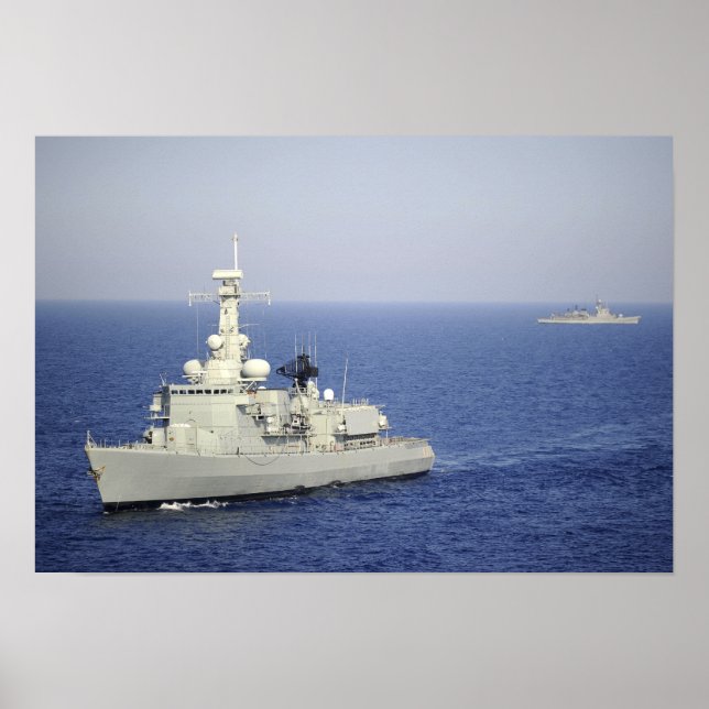 Portuguese navy frigate NRP Bartolomeu Dias Poster (Front)