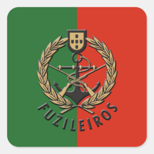 Portuguese Navy Marines "Fuzileiros" Square Sticker