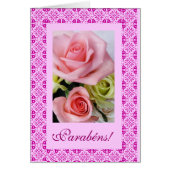 Portuguese: Parabens! -rosas (Front)