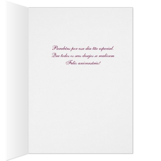 Portuguese: Parabens! -rosas (Inside (Right))