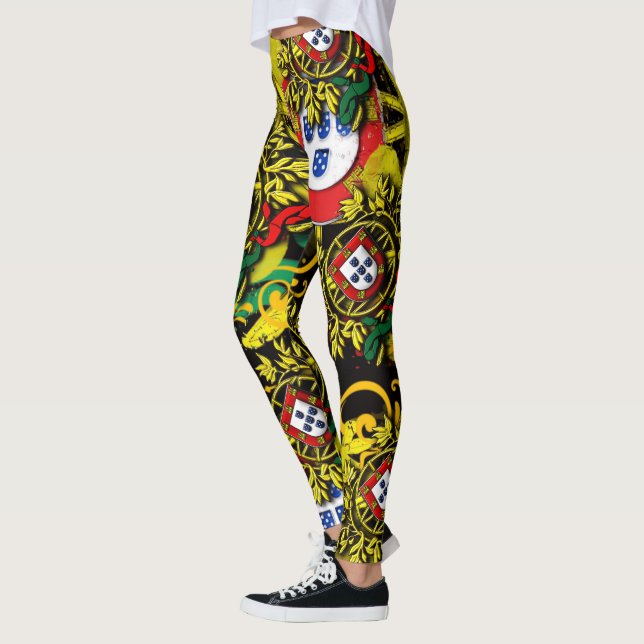 Portuguese patriotic designs leggings (Left)