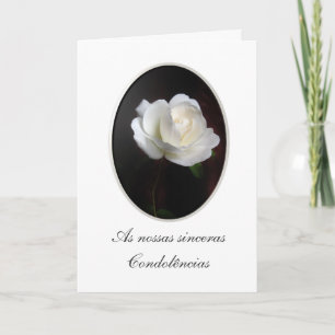 Portuguese: Pesames/ Condolences Card