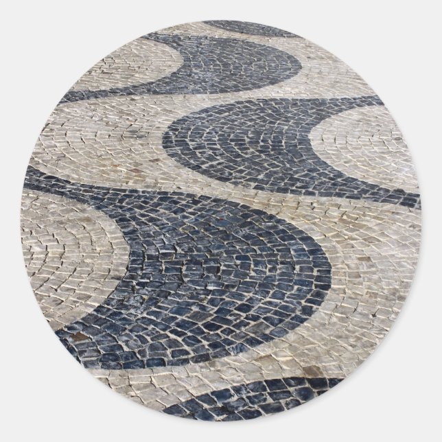 Portuguese: Pigia, Lisbon, Portugal Classic Round Sticker (Front)