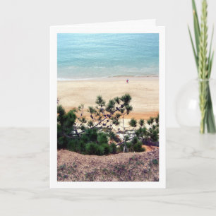 Portuguese Pine Coned Beach Card