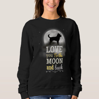 Portuguese Podengo Dog Love To The Moon Sweatshirt