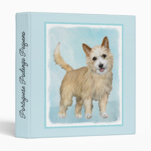 Portuguese Podengo Pequeno Painting - Original Art 3 Ring Binder