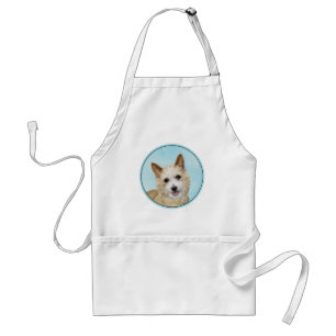 Portuguese Podengo Pequeno Painting - Original Art Adult Apron