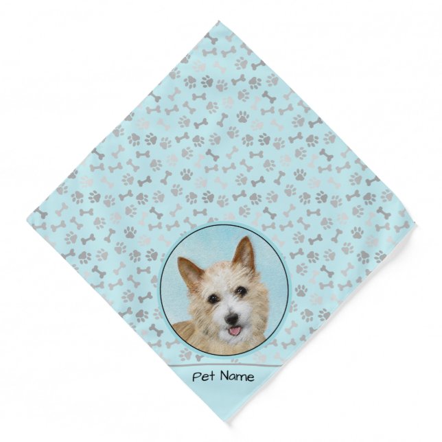 Portuguese Podengo Pequeno Painting Original Art Bandana (Front)