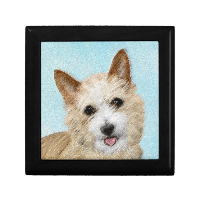 Portuguese Podengo Pequeno Painting - Original Art Gift Box (Front)