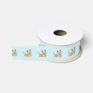 Portuguese Podengo Pequeno Painting - Original Art Grosgrain Ribbon