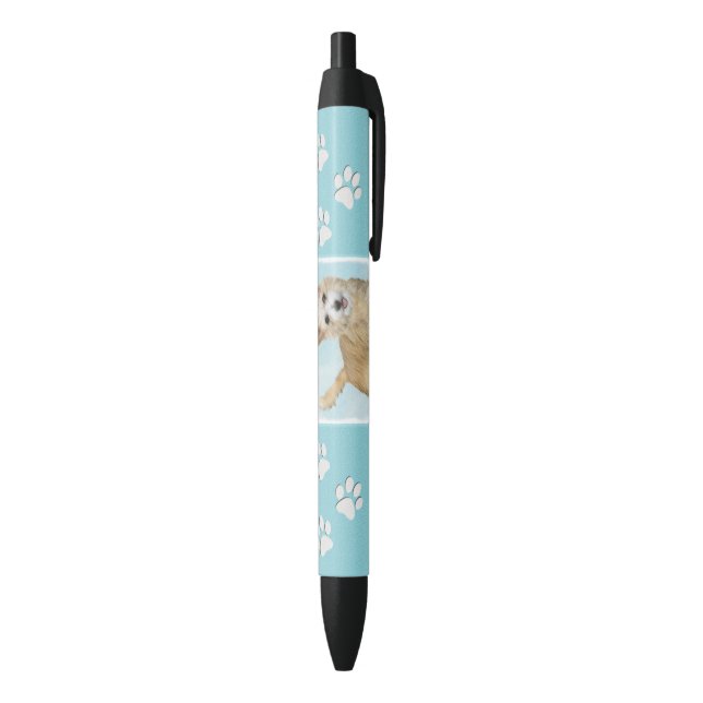 Portuguese Podengo Pequeno Painting - Original Art Pen (Bottom (Vertical))