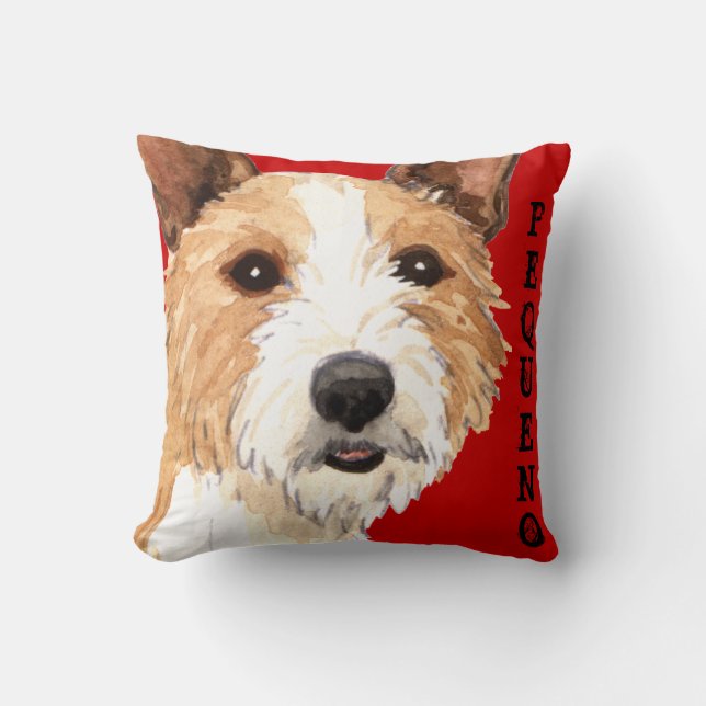 Portuguese Podengo Pequeno Throw Pillow (Front)