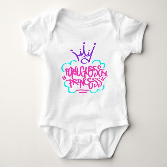 Portuguese Princess Baby Bodysuit (Front)