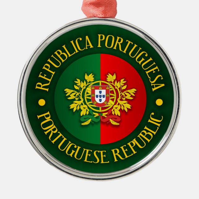 Portuguese Republic Metal Ornament (Front)