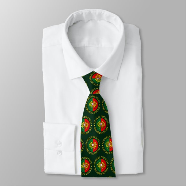 Portuguese Republic Neck Tie (Tied)