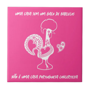 Portuguese Rooster  Ceramic Tile