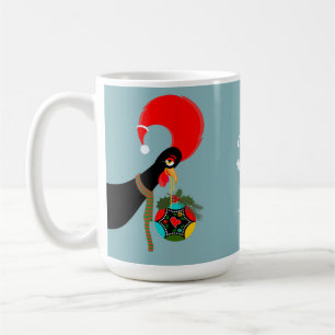 Portuguese Rooster Christmas holly bauble Coffee Mug