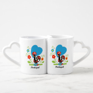 Portuguese Rooster Coffee Mug Set