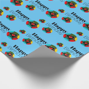 Portuguese Rooster colors Wrapping Paper