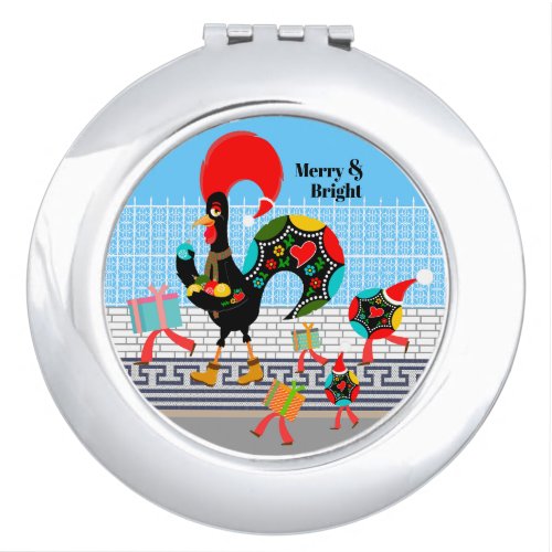 Portuguese Rooster Gifts and Baubles Parade Compact Mirror