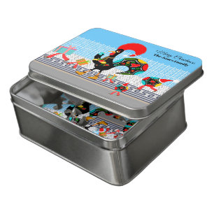 Portuguese Rooster Gifts and Baubles Parade Jigsaw Puzzle
