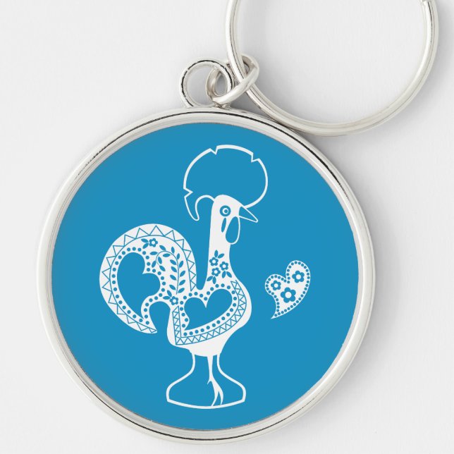 Portuguese Rooster Good Luck - Boa Sorte Keychain (Front)