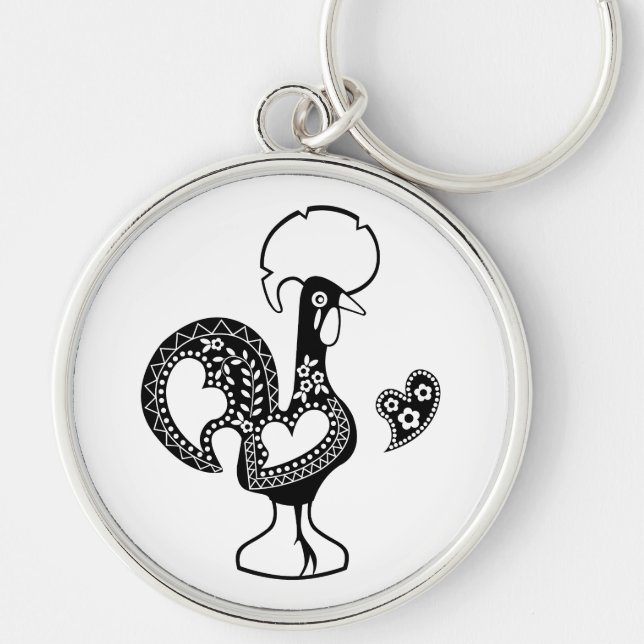 Portuguese Rooster Good Luck - Boa Sorte Keychain (Front)