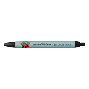 Portuguese Rooster holly Christmas Bauble Pen