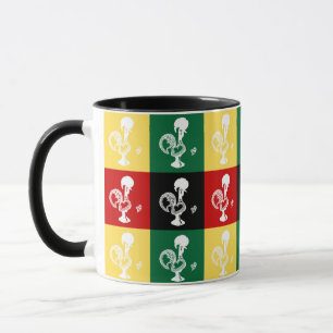Portuguese Rooster of Barcelos colorful pattern Mug