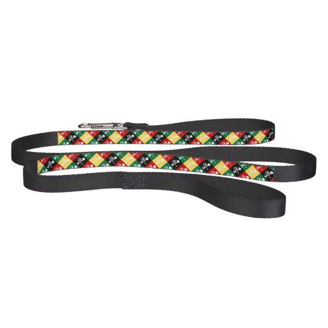 Portuguese Rooster of Barcelos colorful pattern Pet Leash (Full)