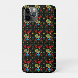 Portuguese Rooster of Luck in green color iPhone 11 Pro Case