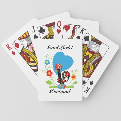 Portuguese Rooster Playing Cards