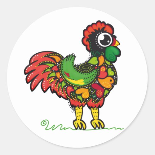 Portuguese Rooster sticker