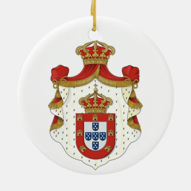 Portuguese Royal Coat of Arms Ornament (Back)